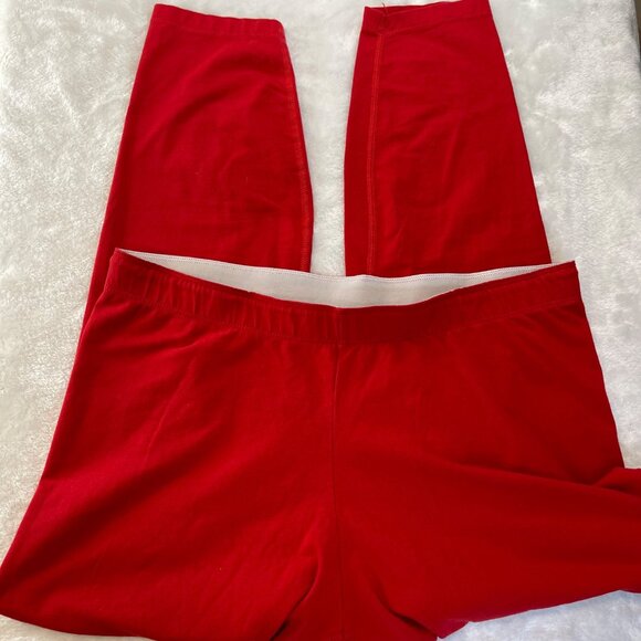 Nike Animal Print Leggings Women's Size XL Red Leopard Swoosh Cotton Spandex - Picture 6 of 12